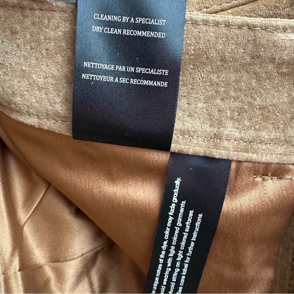 NEW BLANKNYC Pecan Brown 100% Genuine Leather Suede Mini Skirt 25 Boho NWT - Picture 15 of 15